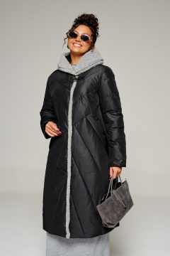 Пальто Beautiful&Free 8017 черный - фото 2