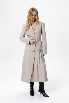 Жакет, юбка PiRS 6277 бежевый - фото 3