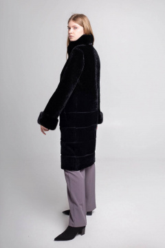 Пальто Мехофф Линия190.12-12 черный - фото 4