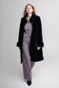 Пальто Мехофф Линия190.12-12 черный - фото 2