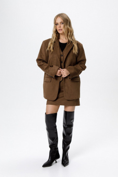 Жакет PiRS 6308 коричневый - фото 5