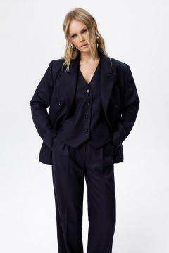 Брюки, жакет PiRS 6315 синий - фото 5