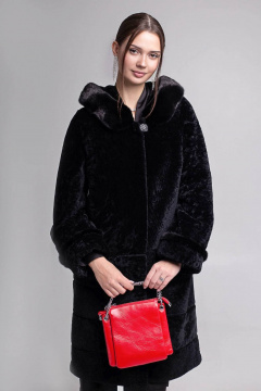 Пальто Мехофф Линия19.12-52 черный - фото 5