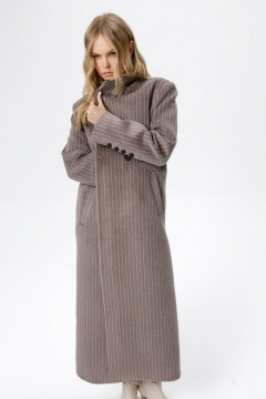 Пальто PiRS 6327 коричневый - фото 4