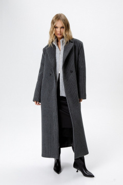 Пальто PiRS 6327 серый - фото 4