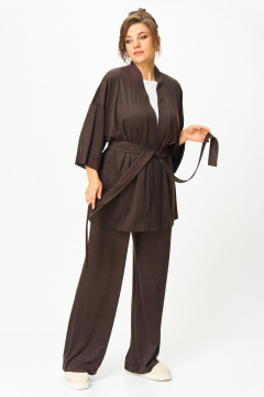 Брюки, жакет Anna Majewska 1553 коричневый - фото 1