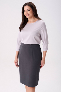 Юбка IVARI 509 темно-серый - фото 3