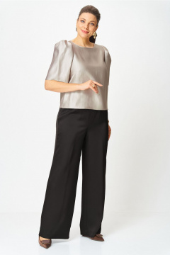 Блуза, брюки Bonna Image 1013/2 молочный-черный - фото 1