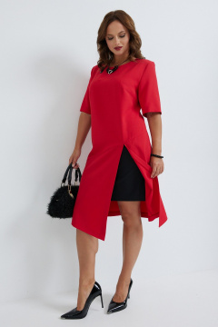 Платье Твой имидж 2263 красный - фото 4