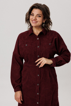 Платье Anelli 1727 винный_аморант - фото 3