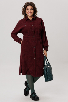 Платье Anelli 1727 винный_аморант - фото 1