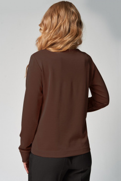 Джемпер Laikony L-583 шоколадный - фото 2