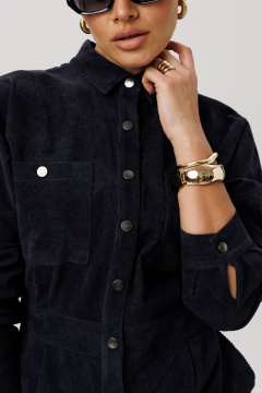 Платье Anelli 1727 бархатный_ирис - фото 5