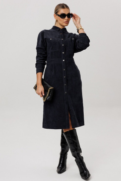 Платье Anelli 1727 бархатный_ирис - фото 4