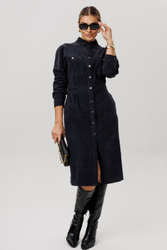 Платье Anelli 1727 бархатный_ирис - фото 2