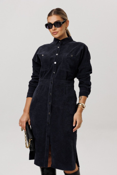 Платье Anelli 1727 бархатный_ирис - фото 1