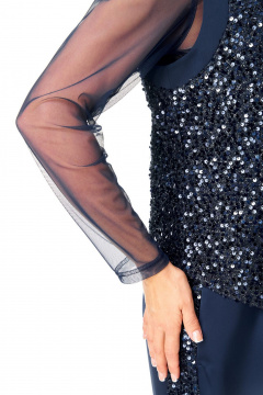 Брюки, жилет, топ VI ORO VR-1240 синий - фото 5