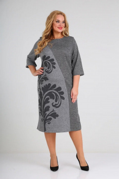 Платье СиБон 0133 серый - фото 2