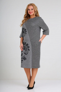 Платье СиБон 0133 серый - фото 1