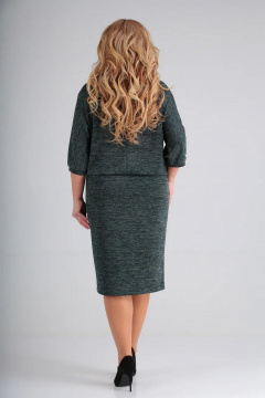 Платье СиБон 0186 зеленый - фото 3