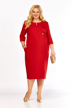 Платье СиБон 0264 красный - фото 2