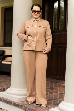 Брюки, жакет ADARIN А35 бежевый - фото 1