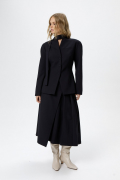 Жакет, юбка PiRS 6215 сине-черный - фото 1