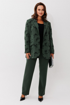 Брюки, жакет Mislana 1267 зеленый - фото 2