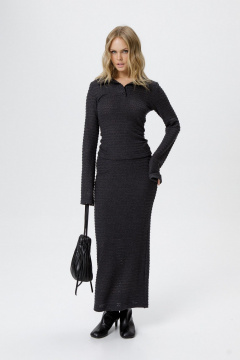 Джемпер, юбка PiRS 6245 графит - фото 1