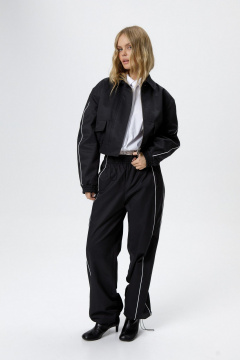 Бомбер PiRS 6249 черный - фото 3