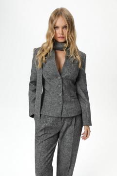 Брюки, жакет PiRS 6295 серый_меланж - фото 5