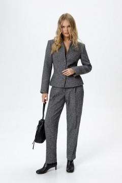 Брюки, жакет PiRS 6295 серый_меланж - фото 4