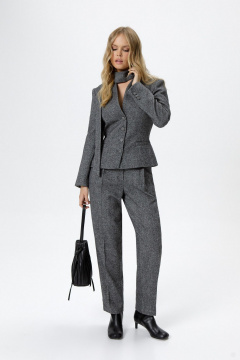 Жакет PiRS 6296 серый_меланж - фото 4