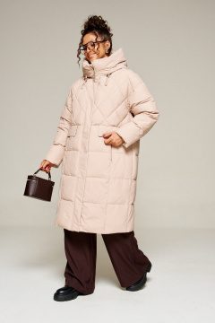 Пальто Beautiful&Free 8016 песочный - фото 2