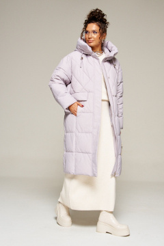 Пальто Beautiful&Free 8016 светло-серый - фото 5