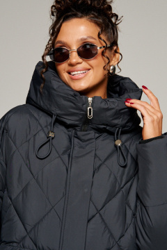 Пальто Beautiful&Free 8016 черный - фото 4