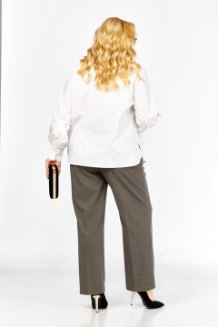 Брюки Элль-стиль 2429 бежевый - фото 4