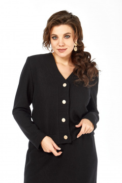 Джемпер, юбка Элль-стиль 2431 черный - фото 5