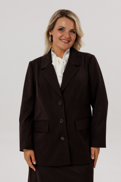 Жакет, юбка OVERYOU М226/1 шоколадный - фото 4