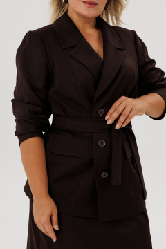 Жакет, юбка OVERYOU М226/1 шоколадный - фото 3