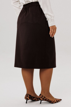 Юбка OVERYOU М227/1 шоколадный - фото 5
