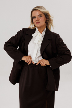 Юбка OVERYOU М227/1 шоколадный - фото 3