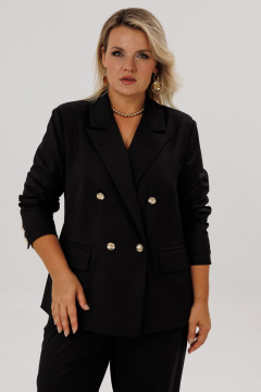 Брюки, жакет OVERYOU М228 черный - фото 3