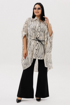 Блуза, брюки Anastasia 1260.2 молочный/черный - фото 5