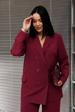 Брюки, жакет Anastasia 1095.2 бордо - фото 4