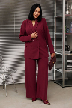 Брюки, жакет Anastasia 1095.2 бордо - фото 3