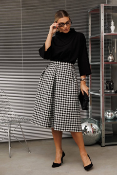 Блуза, юбка Anastasia 1285 черно-белый - фото 3