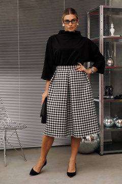 Блуза, юбка Anastasia 1285 черно-белый - фото 2