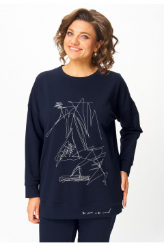 Брюки, джемпер STEFANY 2061-2 глубокий_синий - фото 5