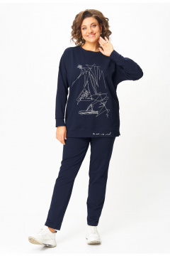 Брюки, джемпер STEFANY 2061-2 глубокий_синий - фото 2